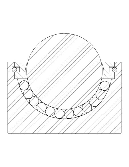Esfera de Transferência Sólida s/flange Aço/Aço 12-80