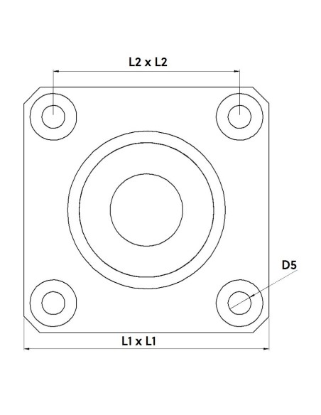 Esfera de Transferência cargas elevadas com flange superior Aço/Aço 25-350