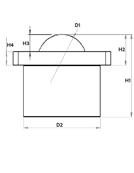 Esfera de Transferência cargas elevadas com flange superior Aço/Aço 25-350