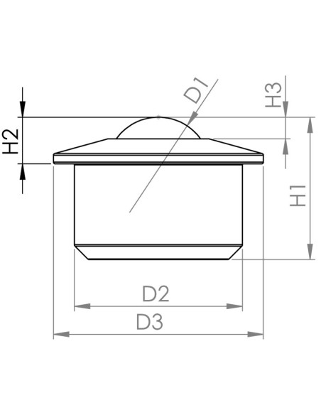 Esfera de Transferência "blue line" POM/POM 44-50 (Industria alimentar)