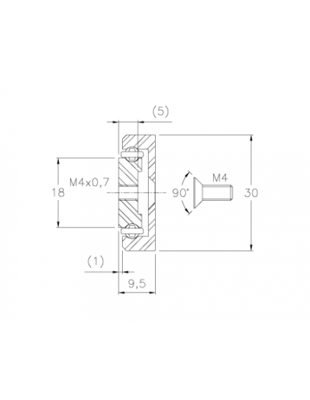 D402-200 - Guia Telescópica alumínio Ext. Parcial