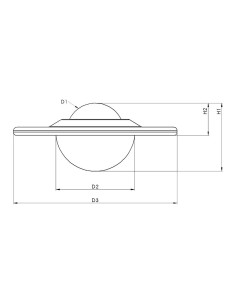 Esfera de Transferência Galv./Aço plana 15-12