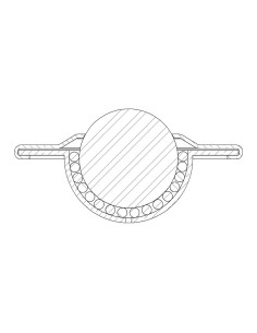 Esfera de Transferência Galv./Aço inox plana 40-225