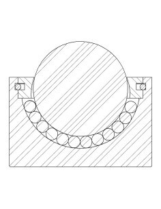 Esfera de Transferência Sólida s/flange Aço/Plástico 15-50