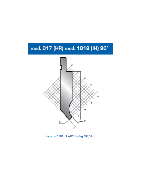 Punção 017 HR 90º