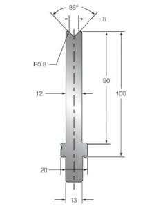 Matriz T08S.86º-EV021/S 86º