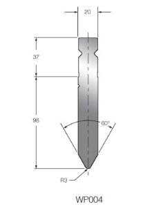 Punção WP004 BIU-004 60º