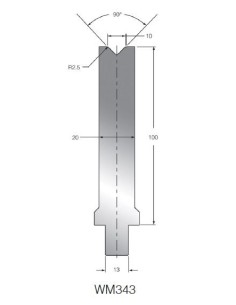 Matriz WM343 OZU-343 90º