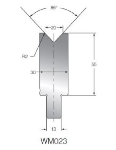 Matriz WM023 OZU-023 86º