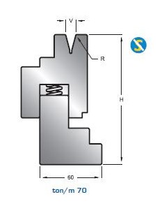 Matriz com mola 10463 HR 30º  V6-8-10