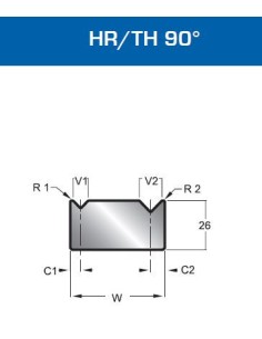 Matriz Duplo V Mod. 121 HR/TH 90º 2