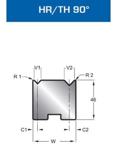 Matriz Duplo V Mod. 30140 HR/TH 90º 2