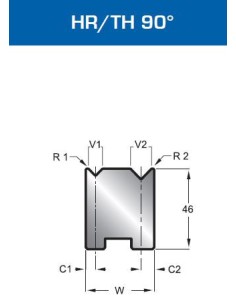 Matriz Duplo V Mod. 501 HR/TH 90º 2