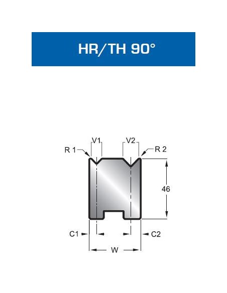 Matriz Duplo V Mod. 501 HR/TH 90º