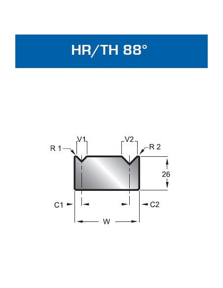 Matriz Duplo V Mod. 121 HR/TH 88º