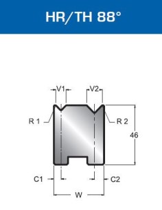 Matriz Duplo V Mod. 501 HR/TH 88º 2