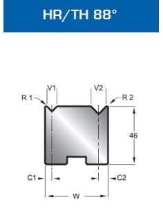 Matriz Duplo V Mod. 30140 HR/TH 88º 2