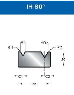 Matriz Duplo V Mod. 2012 IH 60º 2