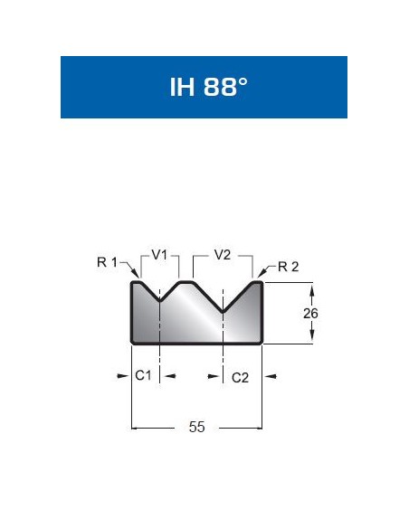 Matriz Duplo V Mod. 2014 IH 88º