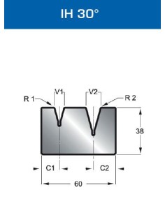 Matriz Duplo V Mod. 337 IH 30º 2