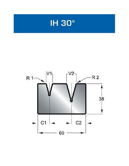 Matriz Duplo V 337 IH 30º