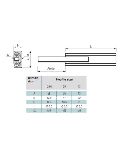 LCAE 35-370 - Guia Telescópica Ext. Parcial 2