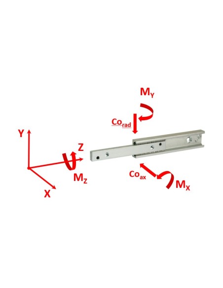 LCAE 43-1810 - Guia Telescópica Ext. Parcial