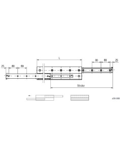 LCAS 28H.E-1490 - Guia Telescópica Ext. Total 2