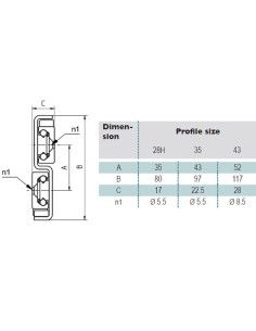 LCAS 28H.D-770 - Guia Telescópica Curso Duplo 2