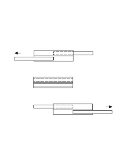LCAS 28H.D-1250 - Guia Telescópica Curso Duplo