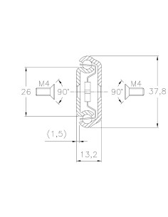 ST 26-450 - Guia Telescópica INOX Ext. Parcial 2