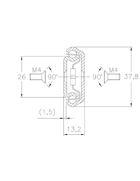 ST 26-700 - Guia Telescópica INOX Ext. Parcial