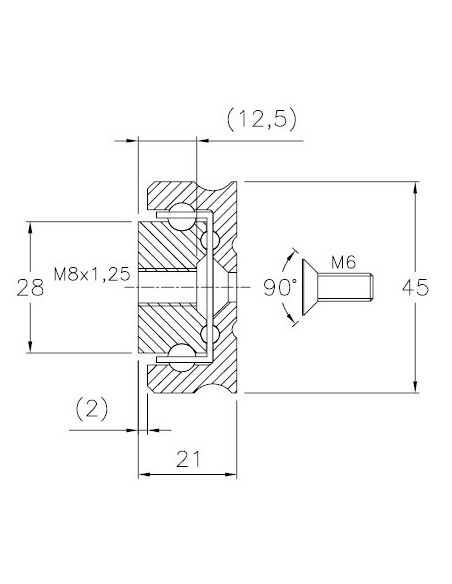ST 78-1700 - Guia Telescópica INOX Ext. Parcial