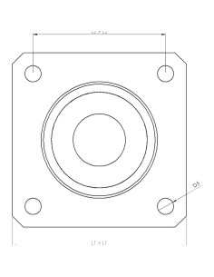 Esfera de Transferência cargas elevadas com flange inferior Aço/Aço 25-150