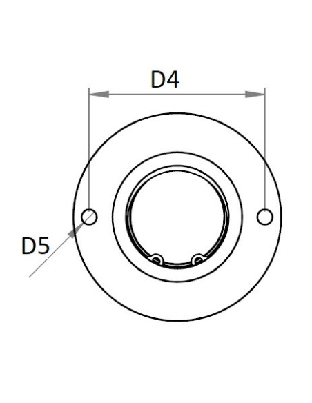 Esfera de Transferência sólida c/flange inferior e suspensão mini Aço/Aço 25-125