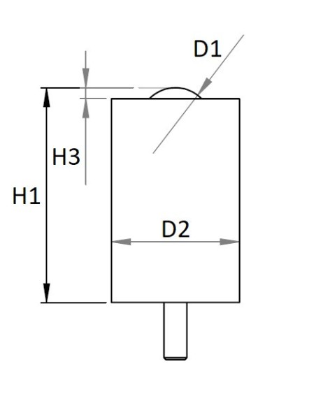 Esfera de Transferência sólida s/flange e suspensão forte Aço/Aço 38-350