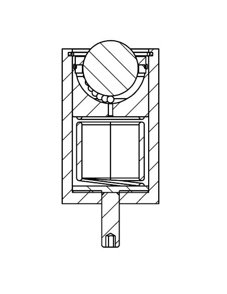 Esfera de Transferência sólida s/flange e suspensão forte Aço/Aço 38-350
