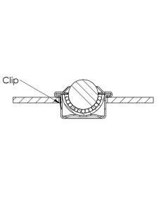 Anilha com clipes de fixação para esferas de transferência 2