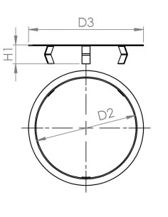 Anilha com clipes de fixação para esferas de transferência 2