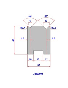 Matriz Duplo V 502 HR/TH 88º
