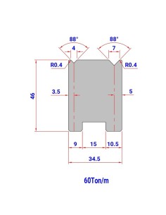 Matriz Duplo V Mod. 501 HR/TH 88º