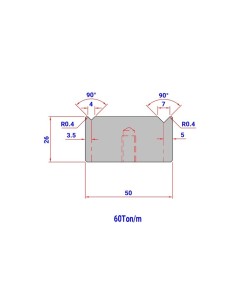 Matriz Duplo V Mod. 121 HR/TH 90º