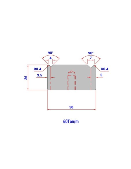 Matriz Duplo V 121 HR/TH 91