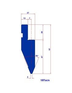 Punção Mod. 215 (HR) 45º