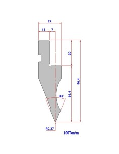 Punção Mod. 008(HR/TH) Mod.1011 (IH) 45º
