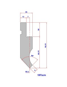 Punção 004 HR/TH 88º 85º
