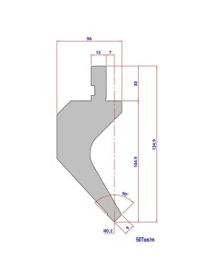 Punção Mod. 046(HR/TH) Mod. 1015 (IH) 90º