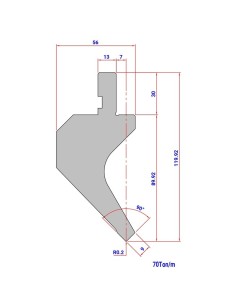 Punção Mod. 462(HR/TH)  Mod. 1014 (IH) 90º