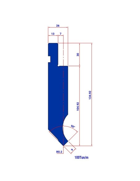 Punção 017 HR 90º