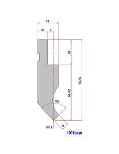 Punção Mod. 016 (HR/TH) 90º